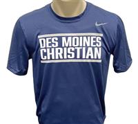 DMC Nike Dri-Fit Short Sleeve T-shirt - Navy